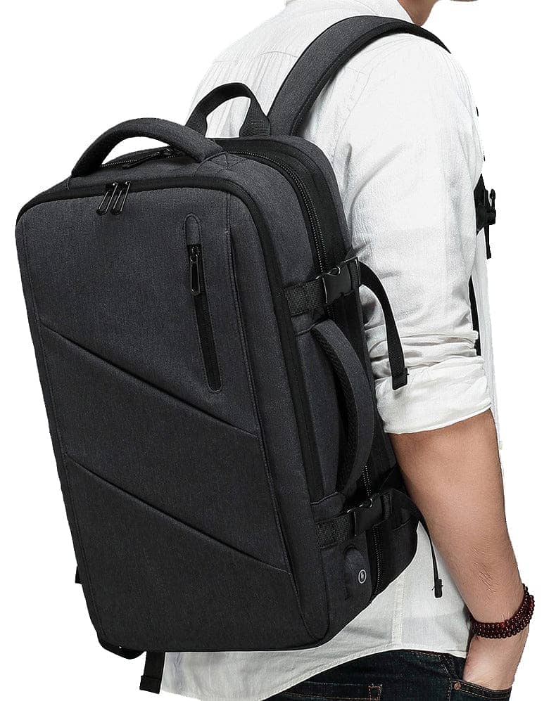 1pc Laptop Backpack With USB Charging Port Large Capacity Travel Backp 0