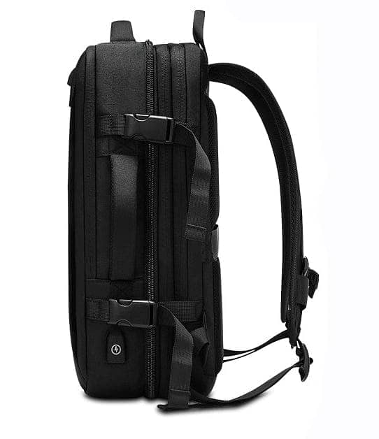 1pc Laptop Backpack With USB Charging Port Large Capacity Travel Backp 4