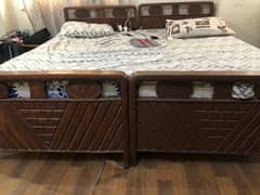 Two single Bed with mattress