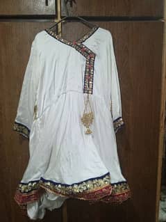 frock with tuelib shalwar and color full dupatta