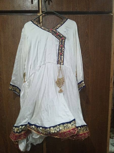 frock with tuelib shalwar and color full dupatta 0