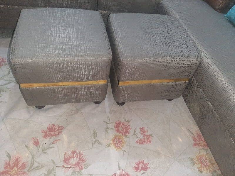 sofa l shape only 1 week use 0323 4670166 0323 7876834 contact numbers 1