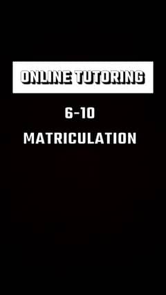 online Tutor for 6-10 any subject