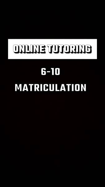 online Tutor for 6-10 any subject 0