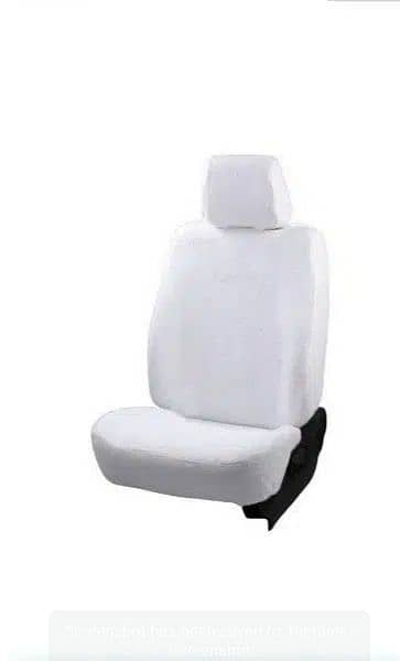 Car seat cover white 2