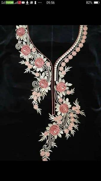 hand embroidery work shirt and lehenga design 13