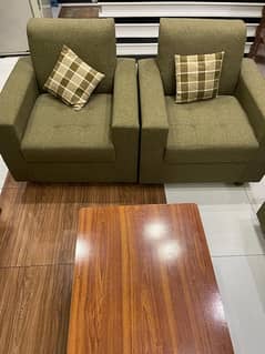 7 seater sofa fabric jute condition 10/10 only month used