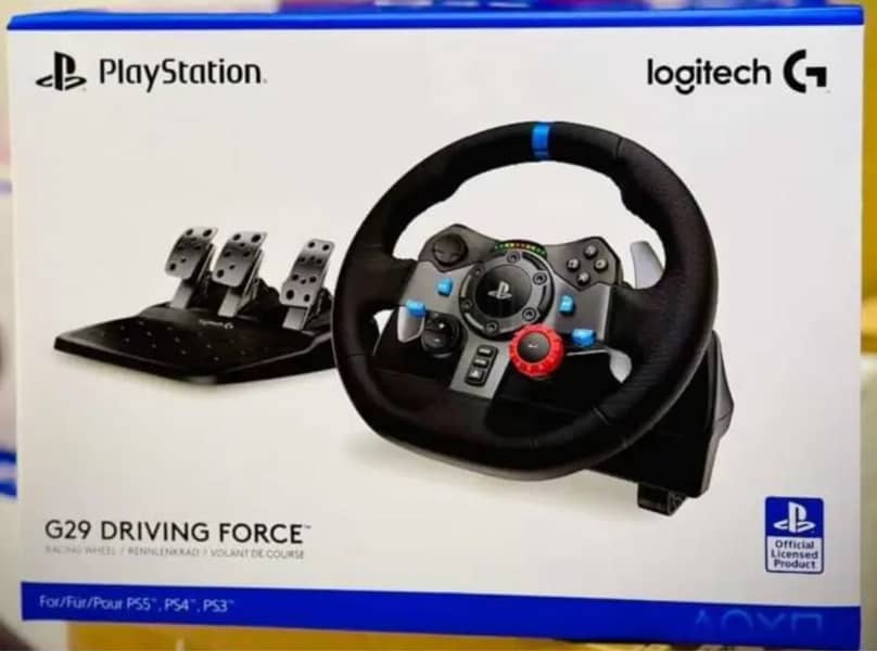 Logitech G29 Steering Wheel for PS5, PS4, PS3 and PC 0
