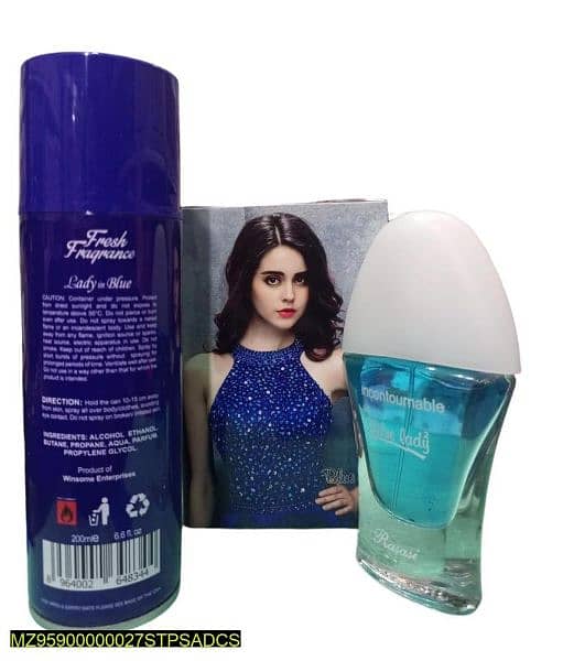 Blue Lady Best Offer with Pack of 2, Ladys Perfume & Body Spray!! 1