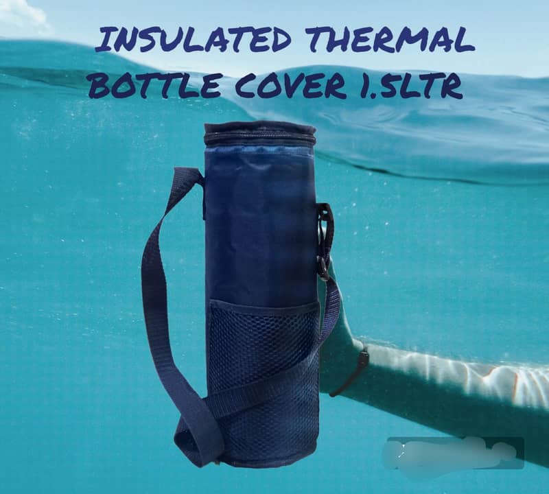 Insulated Water Bottles Cover 1.5Ltr-Blue 1