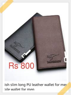 100% Leather wallet for man
