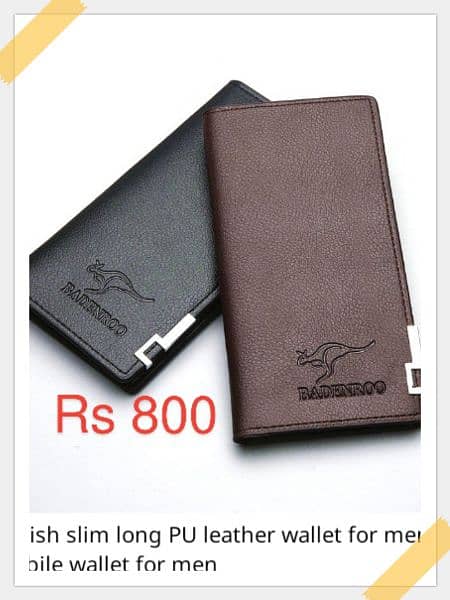 100% Leather wallet for man 0