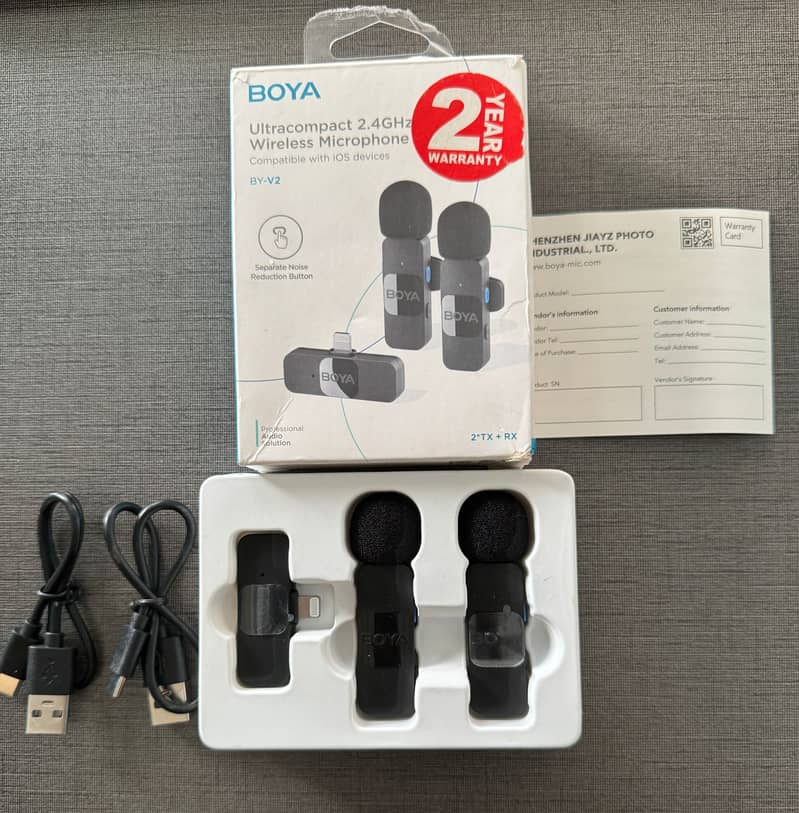 BOYA Microphone with 2 Year Warranty for (Iphone 1,12,13,14) 0