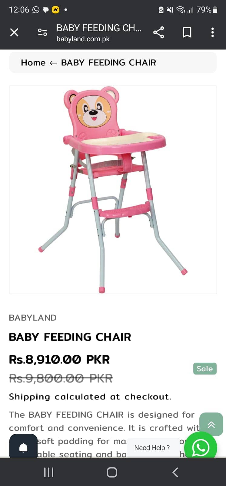 Baby Feeding Chair 0