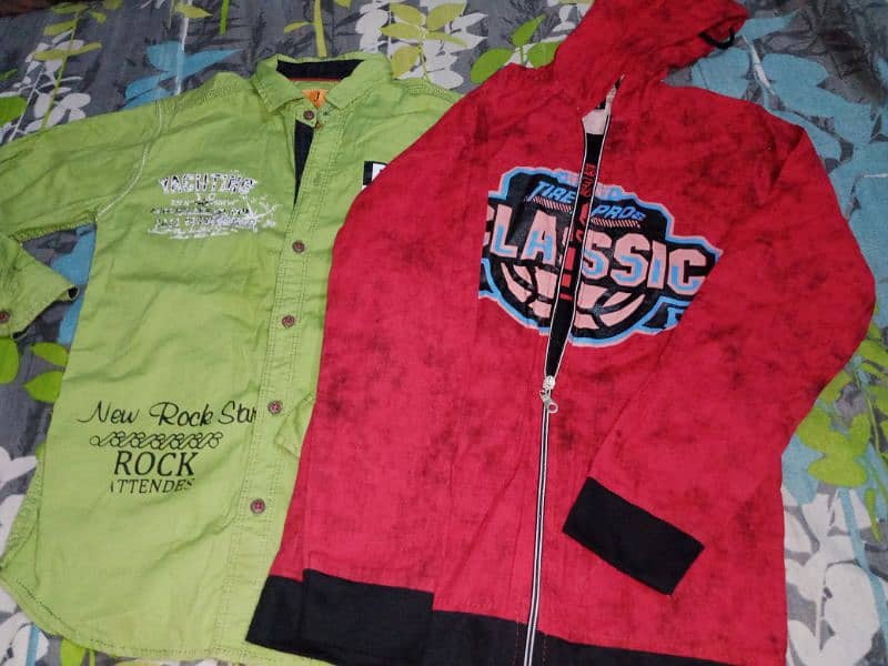 12 Years 1 paint & 4 Shirts For Sell Used Like New condition 0