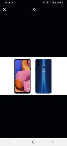 Samsung Galaxy A20s blue colour Sensor also 0