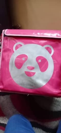 Food Panda Backpack & Shirt For Sell New Condition