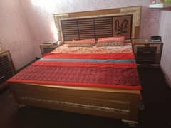 king size bed set with wardrobe +dressing+side table