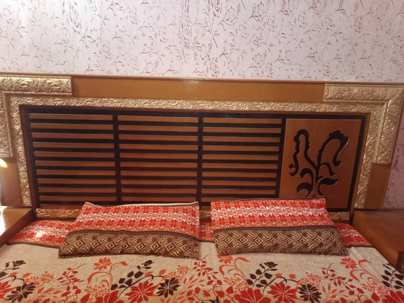 king size bed set with wardrobe +dressing+side table 2