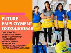 Provide Maid , Driver, Helper, Couples, Patient Care, Cook Available