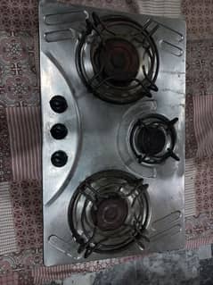 3 Burner Stove Stainless steel for sale.
