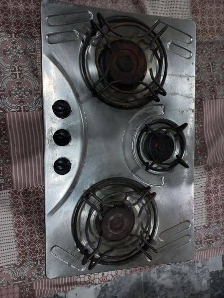 3 Burner Stove Stainless steel for sale. 0