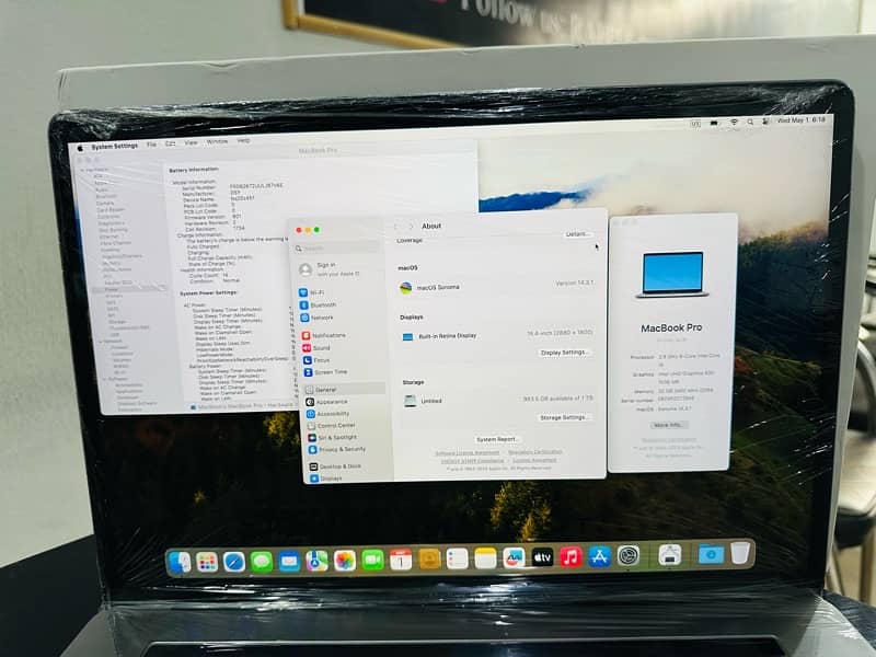Apple MacBook Pro Corei9 2019 Model With 32gb/512gb 3