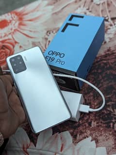 oppo f19 pro with box and charger