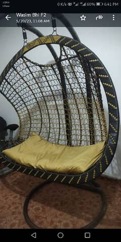 double  Seater Hanging Chair(Jhoola) With Stand