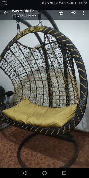 double  Seater Hanging Chair(Jhoola) With Stand 0