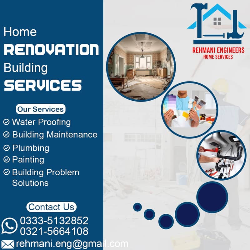 Water Proofing Services|Painting,Interior Works|Plumbing services 0