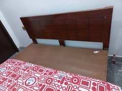 wooden King Bed with Matress