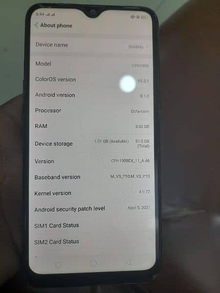 Oppo A5s With Box For sale 1