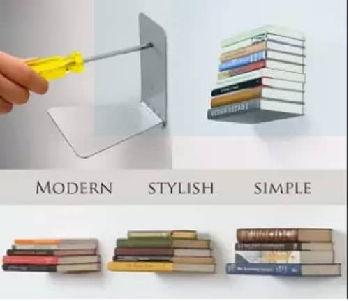 Metal Floating Book Shelves for Wall Decor 2