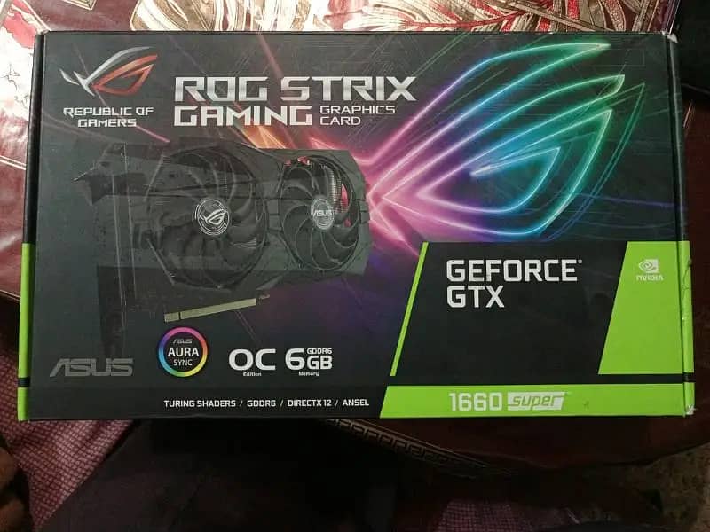 GTX 1660 SUPER ASUS ROG STRIX with Box in Mint Condition 4