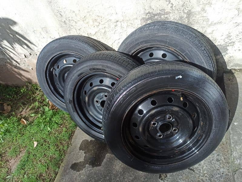 Rims and tyres / steel wheels 14 inch 7