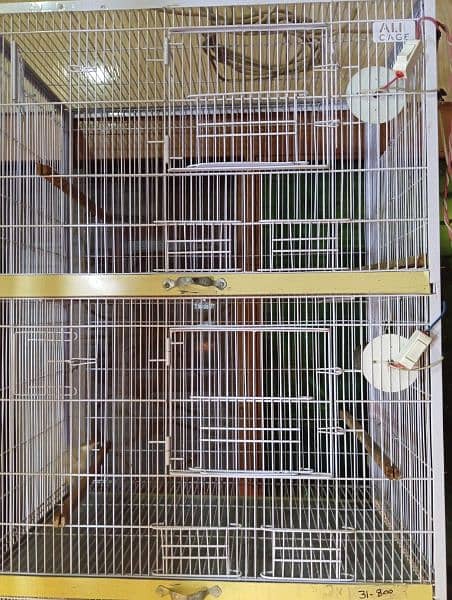 java  cage 4 portion  in new condition 1.30 by 2.30 big cage for birds 1
