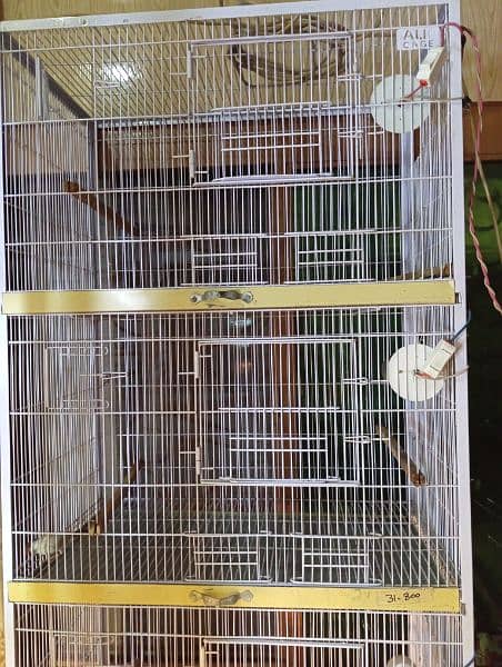 java  cage 4 portion  in new condition 1.30 by 2.30 big cage for birds 2