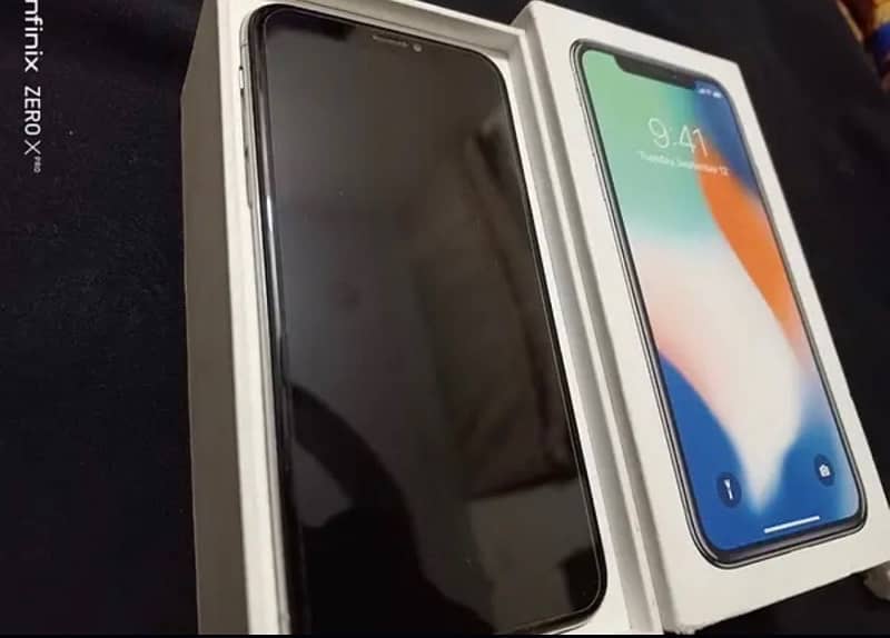 IPhone X pta approved 256gb with box 3