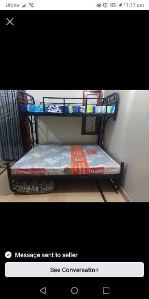 bunk bed with mattress 1