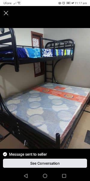 bunk bed with mattress 2