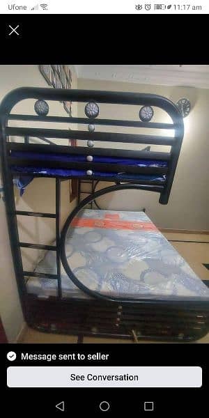 bunk bed with mattress 3