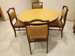 Oak Dining table and chair set + Dressing Table + Deewan 0