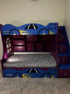 kids Bunk Bed On Sale (3 Beds + 4 Drawers)