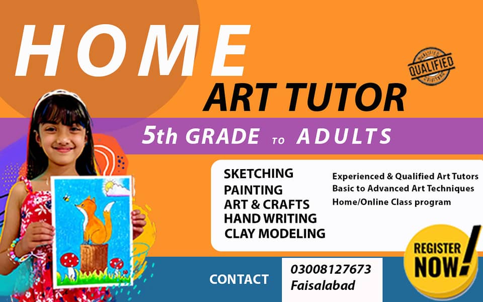 Art Tutor/Art Teacher/ Home tuition 0