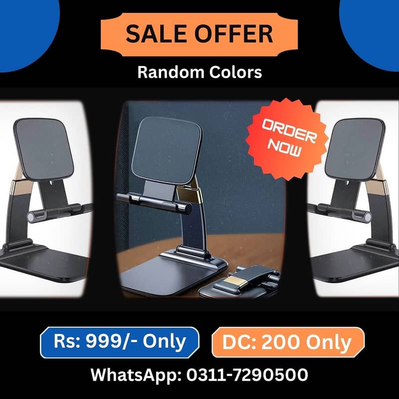 Foldable Mobile Tablets Stand High Quality for Smartphones &Tablets 0