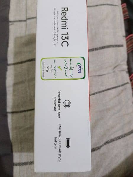 Redmi 13c pin pack mobile only box open hai 2