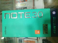 Infinix Note 30 complete Box