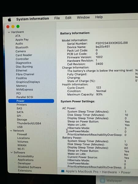 Macbook Pro 2020 ( M1 ) A+Condition 7