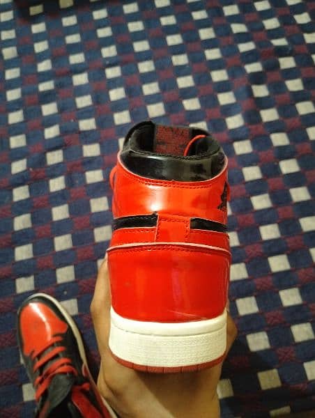 Nike Air Jordan Mirror Bred Patent Shoes 1